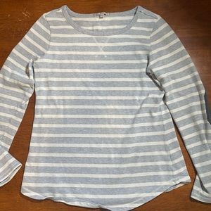 GAP Chase Iconic Striped Shirt, Grey